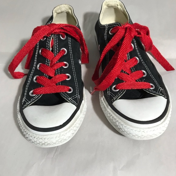 Converse All Stars Black Big Kids Size 1 - Picture 2 of 8